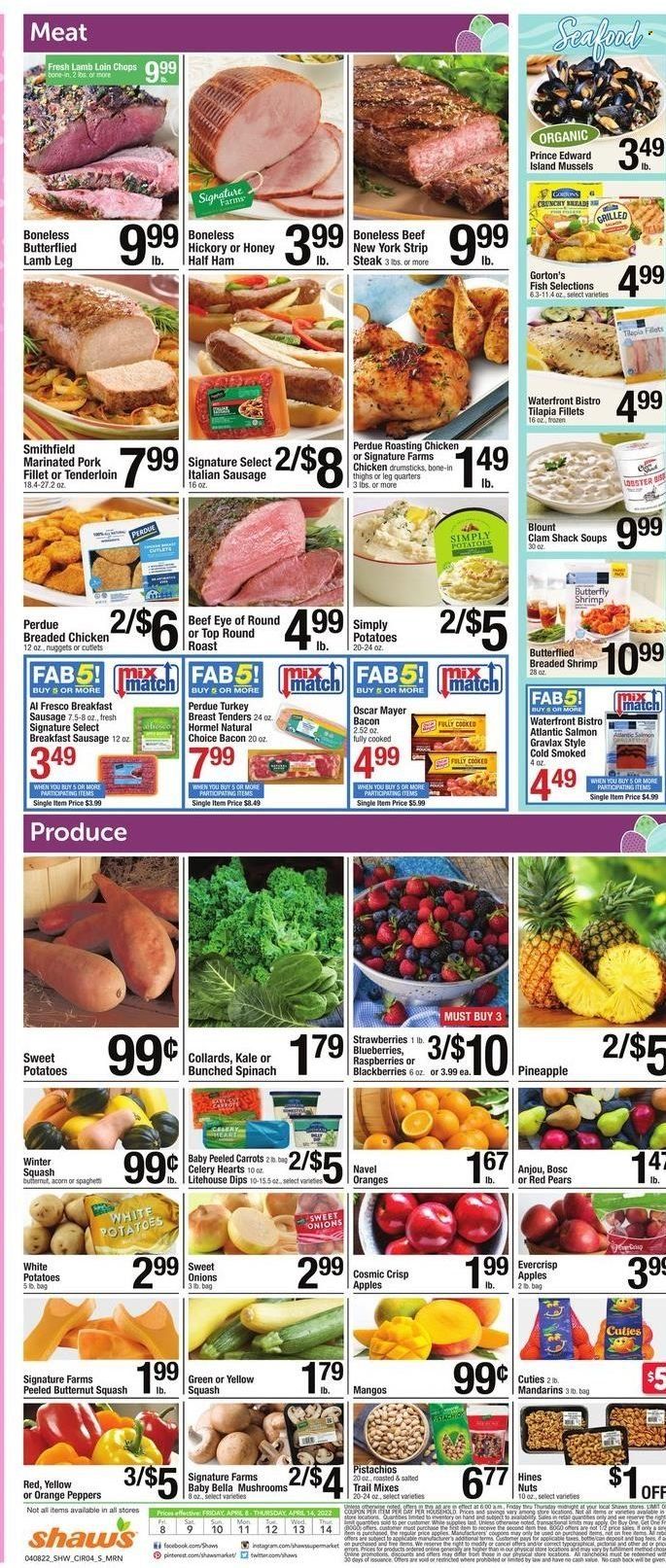 Shaw’s (MA, ME, NH, RI, VT) Weekly Ad Flyer April 7 to April 14