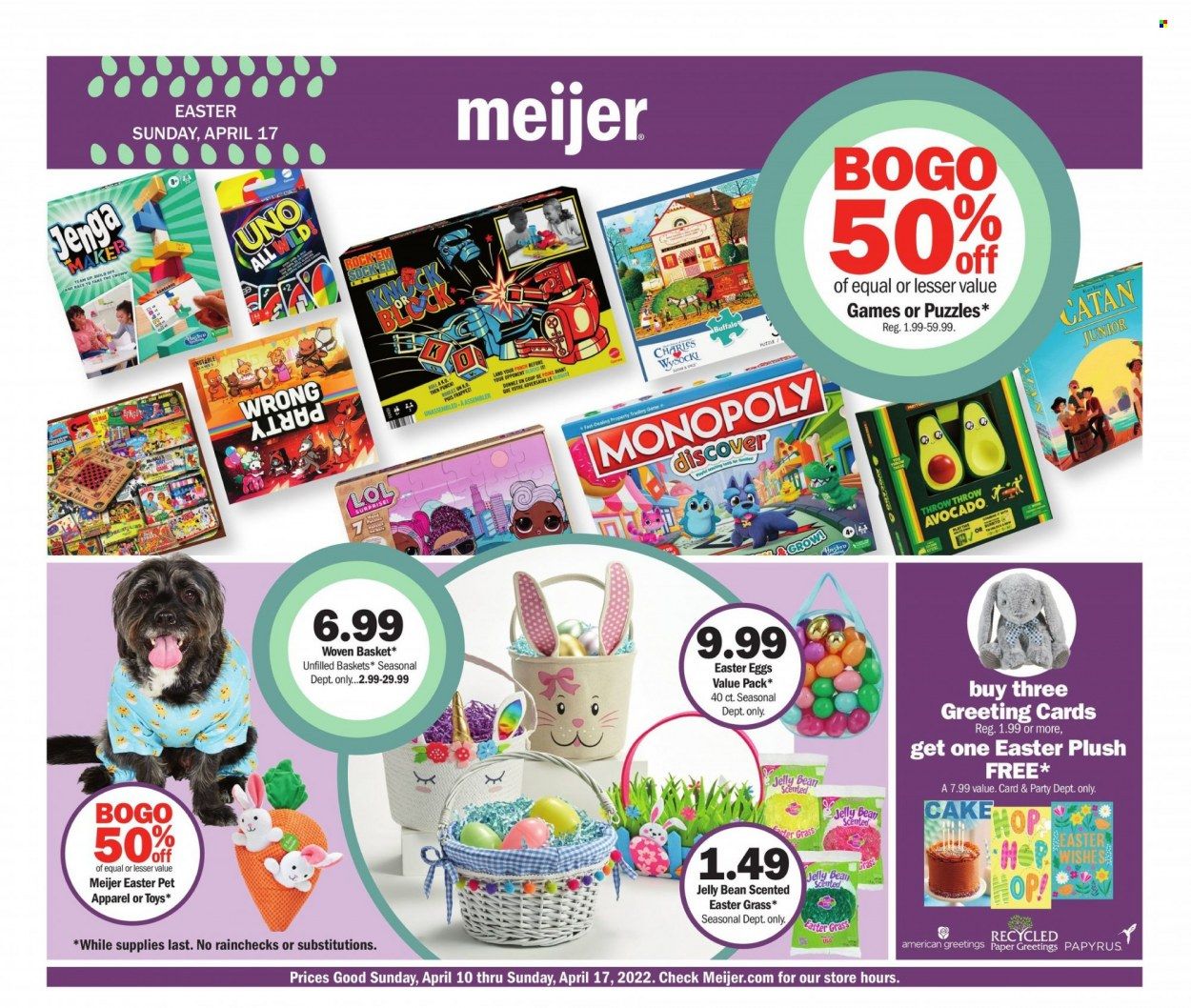 Meijer (IL, IN, KY, MI, OH, WI) Weekly Ad Flyer April 9 to April 16