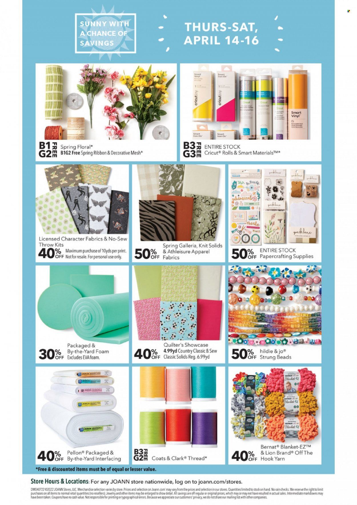 JOANN Weekly Ad Flyer April 10 to April 17