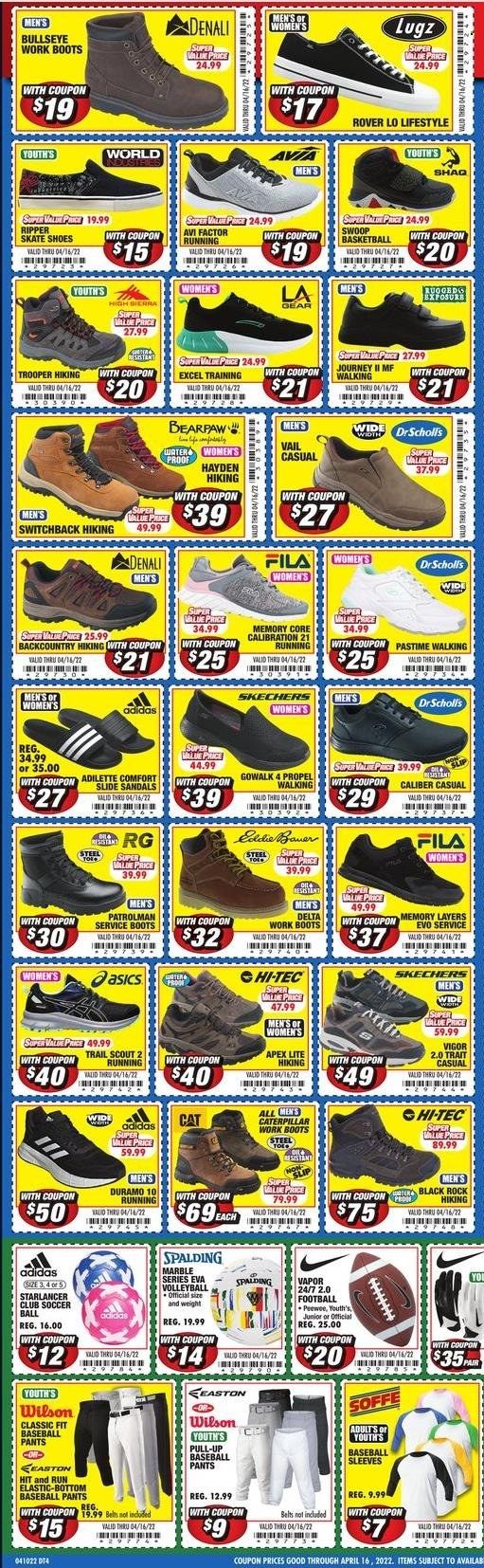 Big 5 (AZ, CA, CO, ID, NM, OR, UT, WA) Weekly Ad Flyer April 10 to April 17