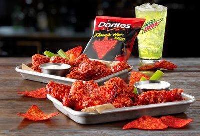 Buffalo Wild Wings Heats Things Up with the New Doritos Flamin’ Hot Nacho Flavored Sauce 