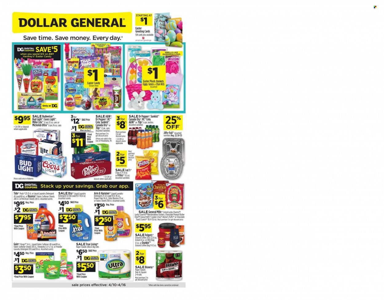 Dollar General (AL) Weekly Ad Flyer April 11 to April 18