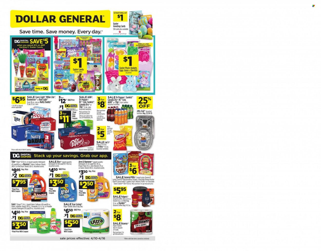 Dollar General (NC) Weekly Ad Flyer April 11 to April 18