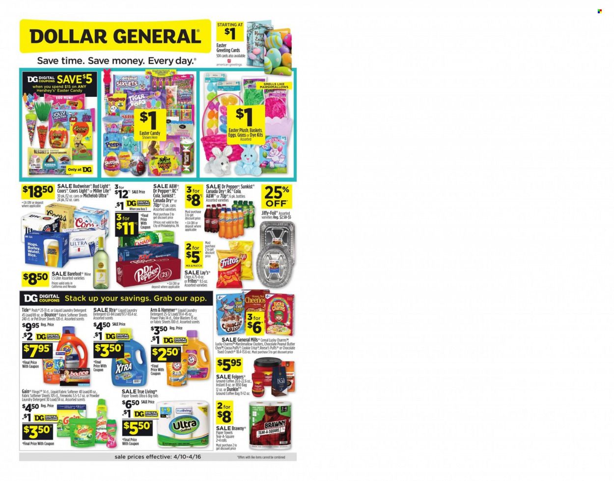 Dollar General (CA) Weekly Ad Flyer April 11 to April 18
