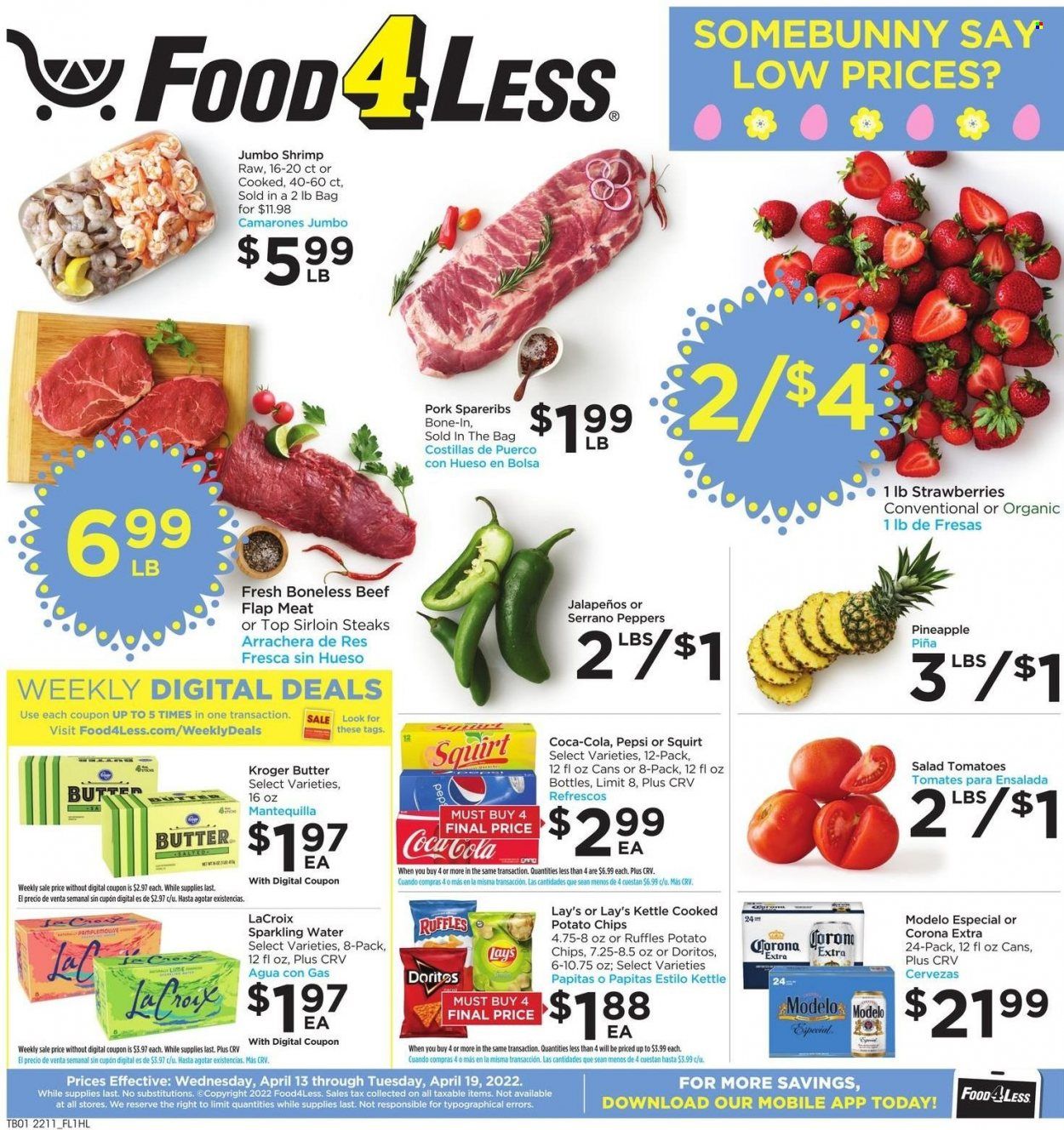 Food 4 Less (CA) Weekly Ad Flyer April 12 to April 19