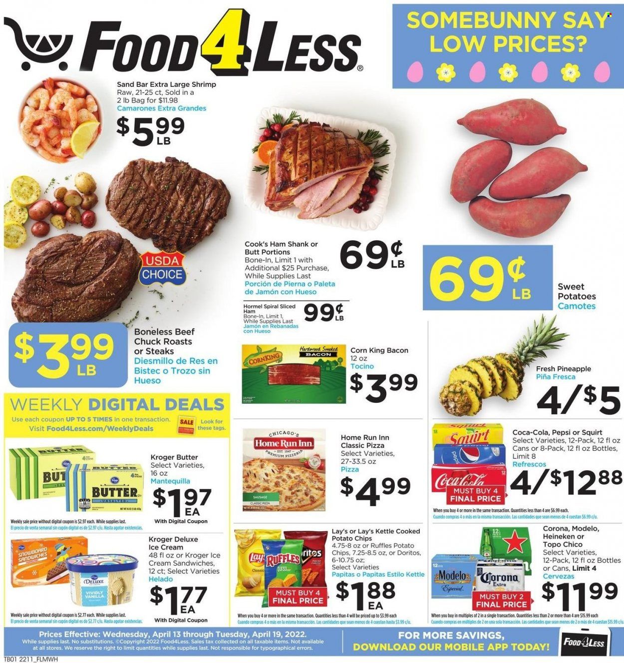Food 4 Less (IL) Weekly Ad Flyer April 12 to April 19
