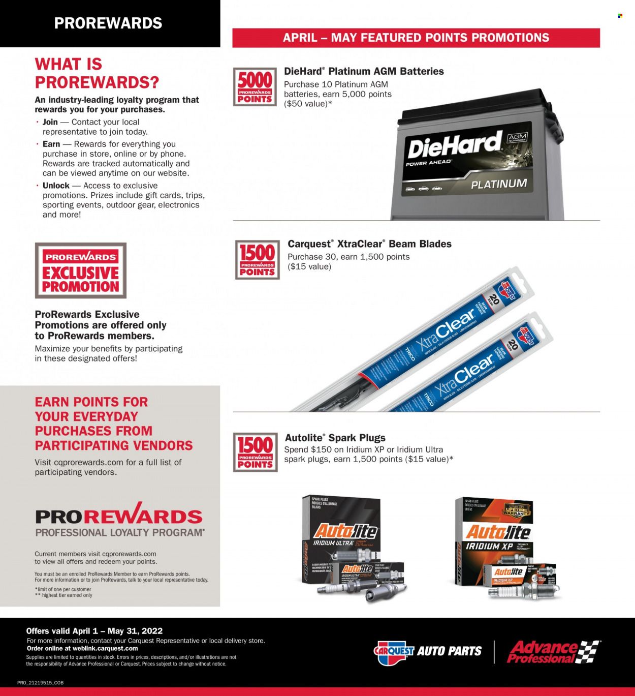 Carquest Weekly Ad Flyer April 12 to April 19