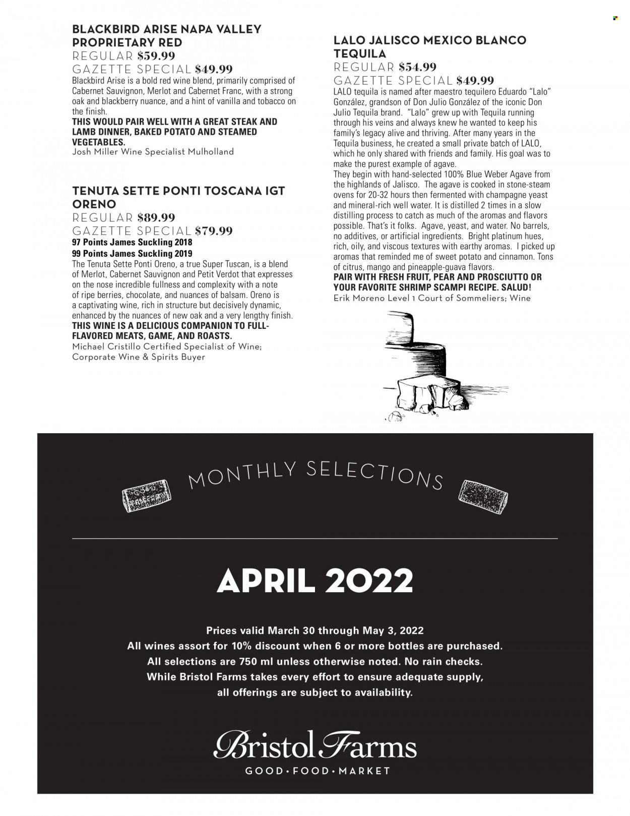 Bristol Farms (CA) Weekly Ad Flyer April 13 to April 20