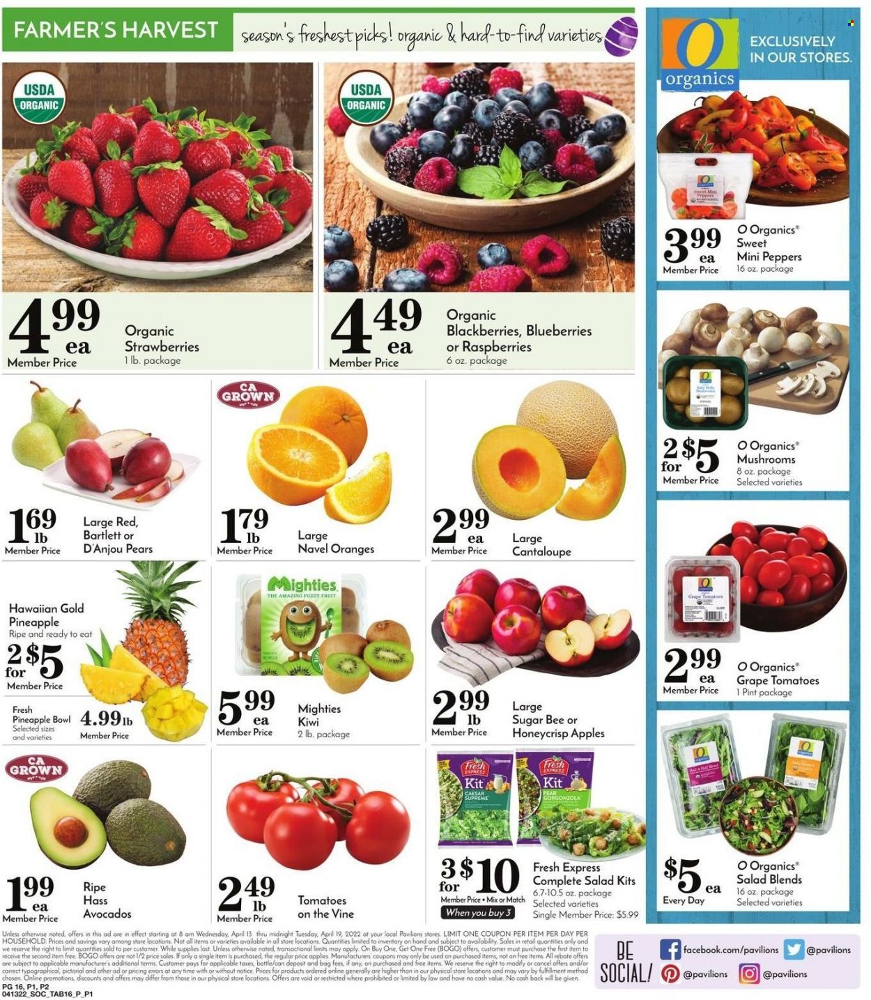 Pavilions (CA) Weekly Ad Flyer April 13 to April 20
