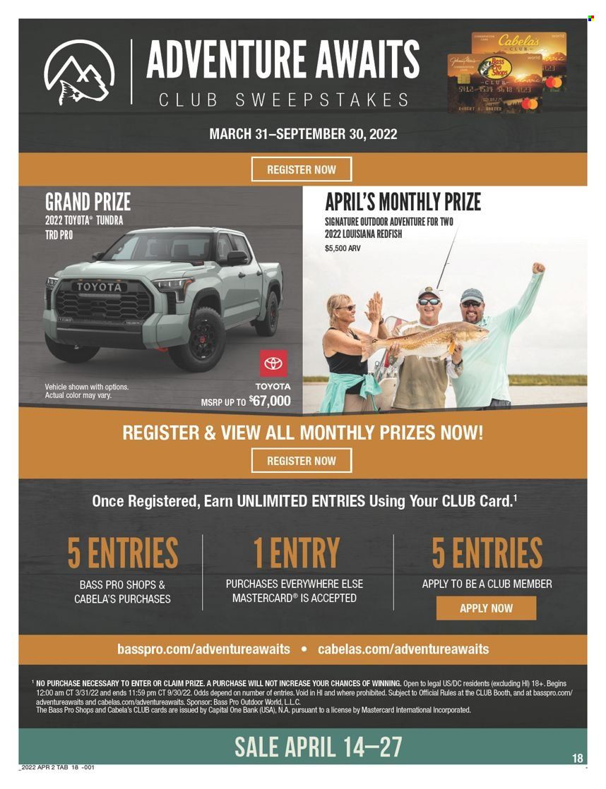 Cabela's Weekly Ad Flyer April 13 to April 20