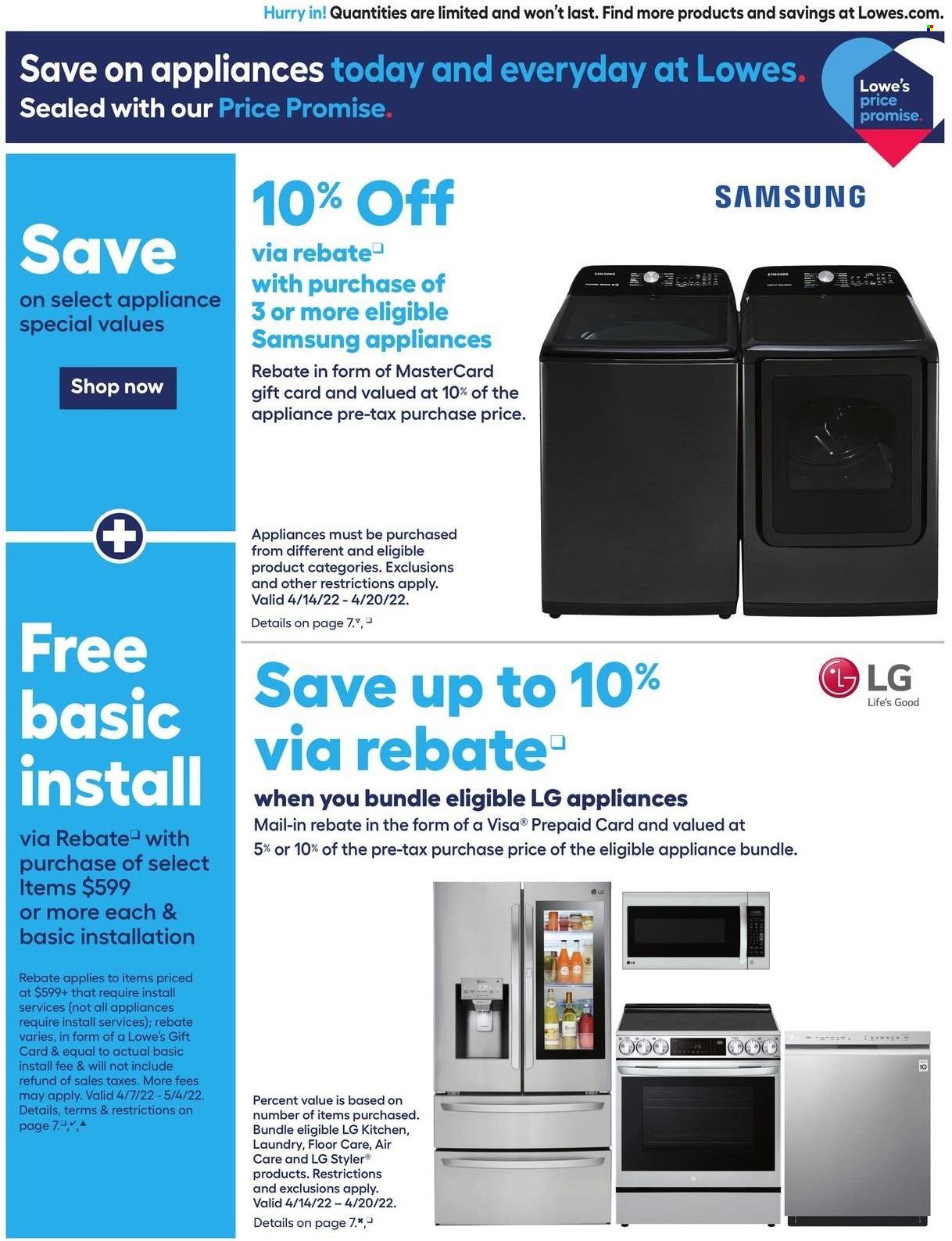 Lowe's Weekly Ad Flyer April 13 to April 20