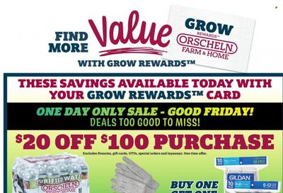 Orscheln Farm and Home (IA, IN, KS, MO, NE, OK) Weekly Ad Flyer April 13 to April 20
