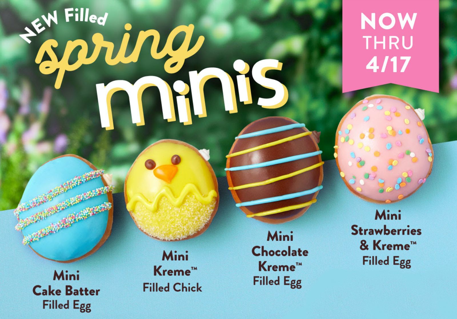 Spring Has Arrived at Krispy Kreme with their New Spring Mini Doughnuts Spring Has Arrived at Krispy Kreme with their New Spring Mini Doughnuts