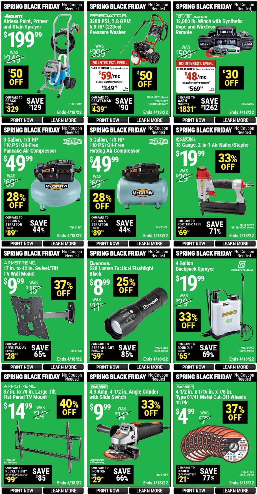 Harbor Freight Weekly Ad Flyer April 15 to April 22