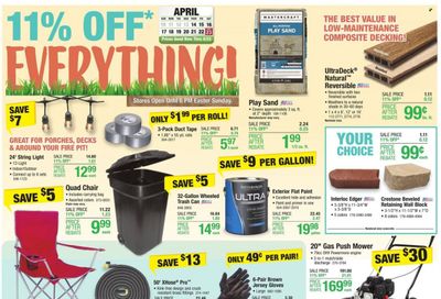 Menards Weekly Ad Flyer April 15 to April 22