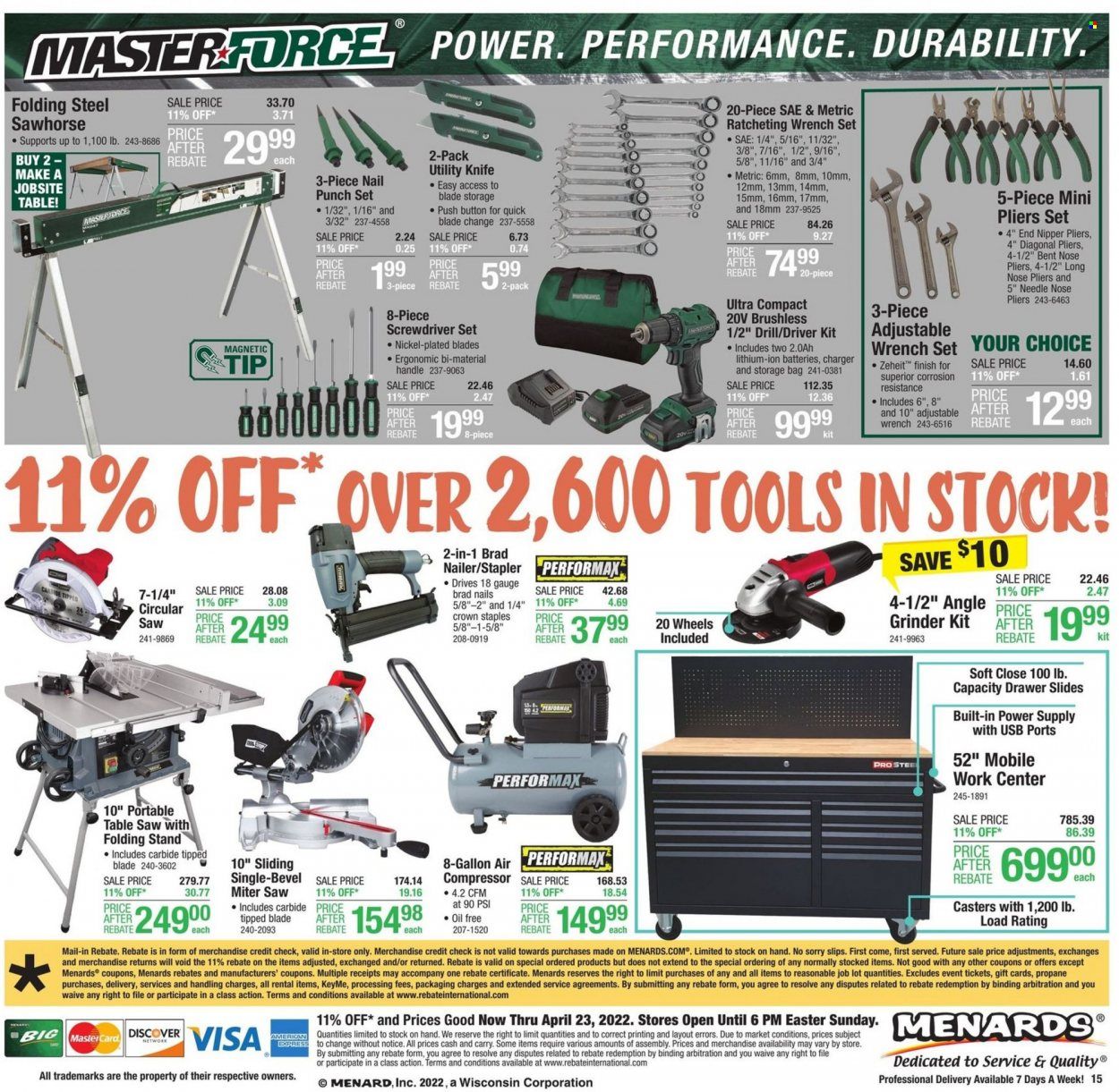 Menards Weekly Ad Flyer April 15 to April 22