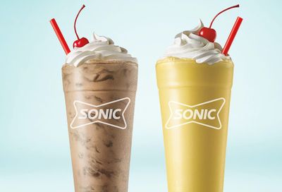 Sonic Drive-in Celebrates Spring with their Brownie Batter Master Shake and Yellow Cake Batter Classic Shake