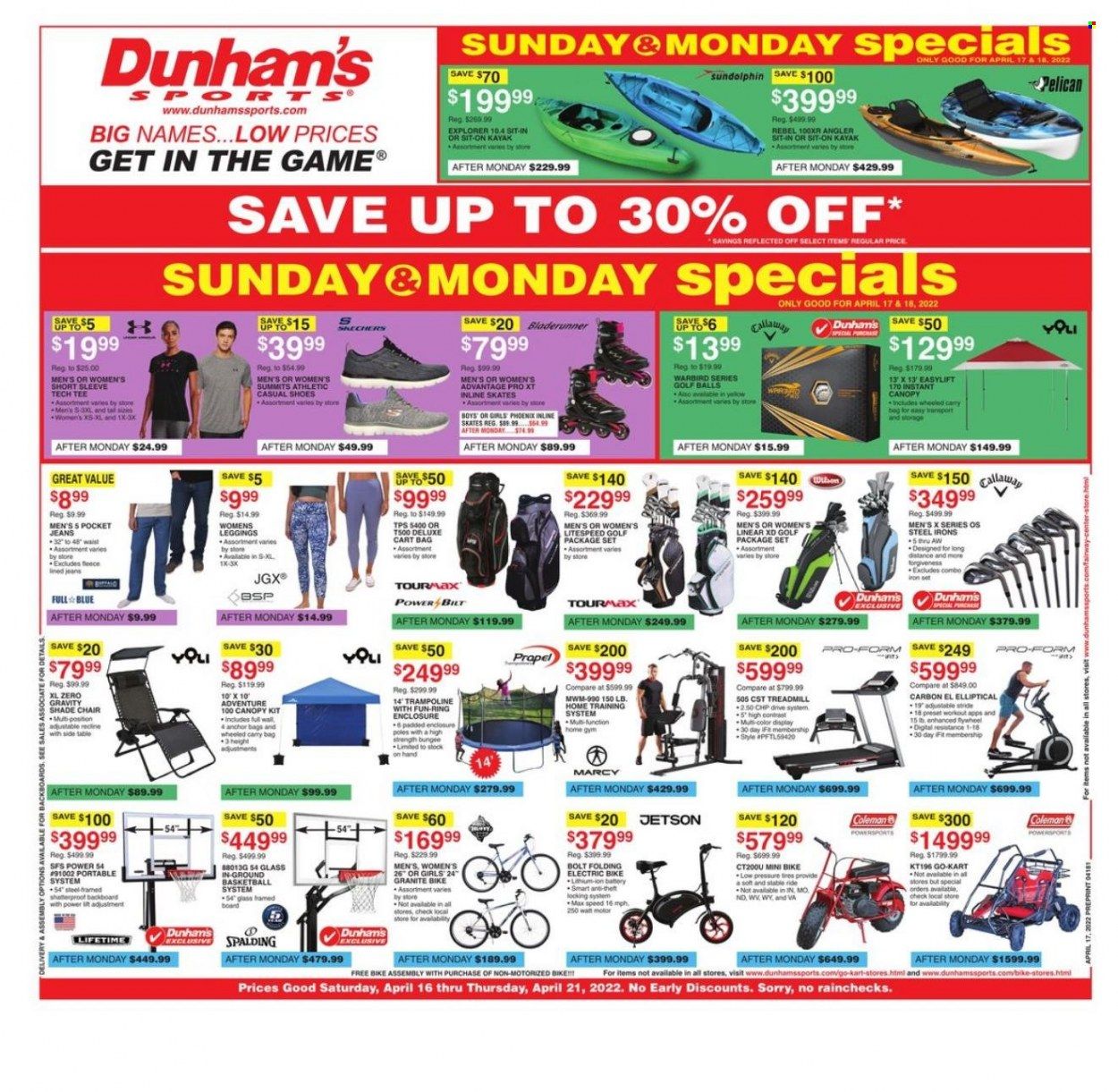 Dunham's Sports Weekly Ad Flyer April 16 to April 23