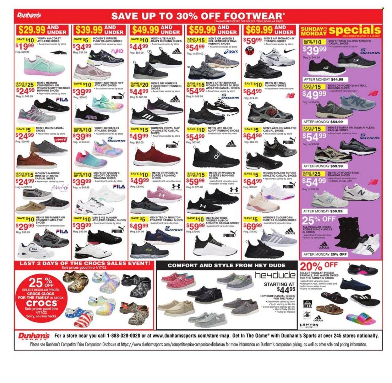 Dunham's Sports Weekly Ad Flyer April 16 to April 23