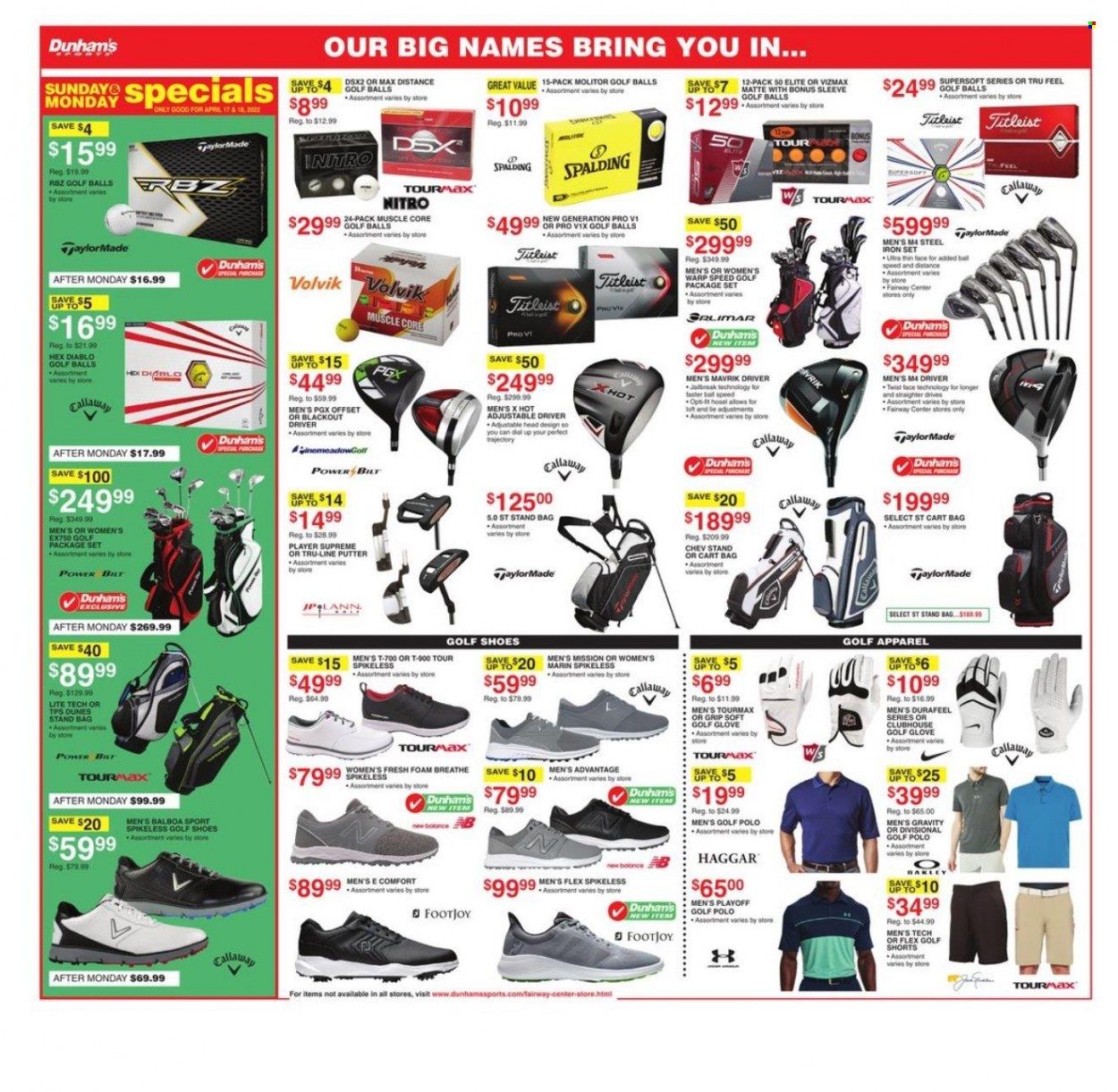 Dunham's Sports Weekly Ad Flyer April 16 to April 23