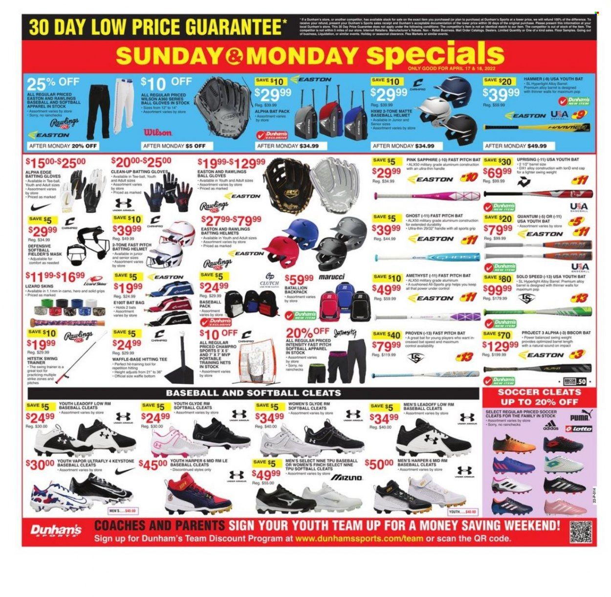 Dunham's Sports Weekly Ad Flyer April 16 to April 23