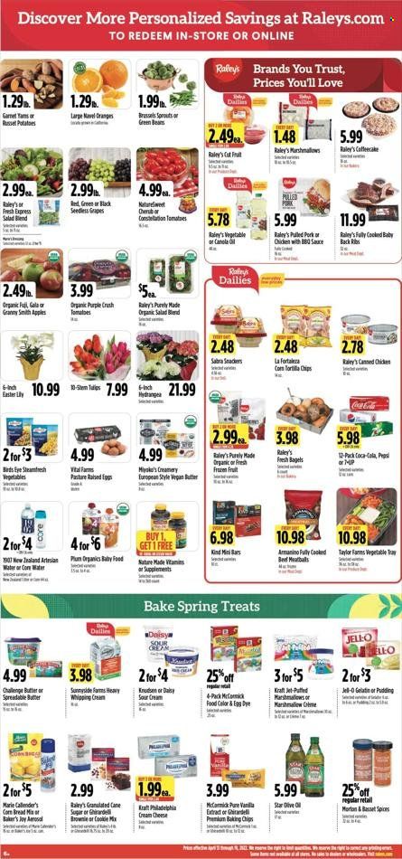 Raley's (CA, NV) Weekly Ad Flyer April 16 to April 23