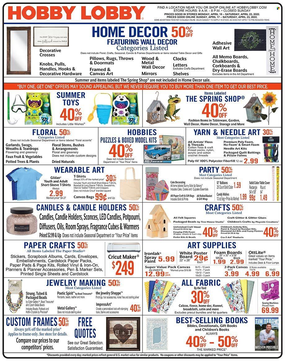 Hobby Lobby Weekly Ad Flyer April 17 to April 24