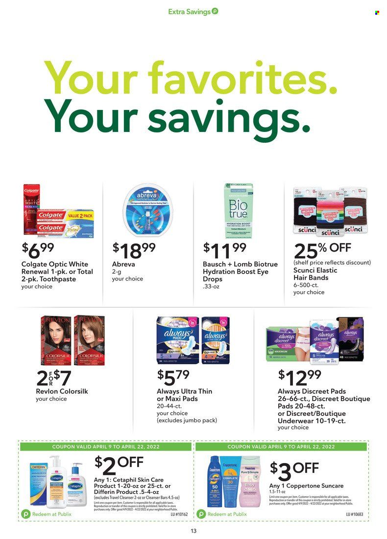 Publix (AL, FL, GA, NC, SC, TN) Weekly Ad Flyer April 17 to April 24