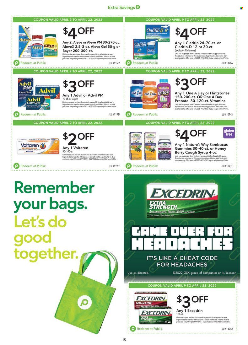 Publix (AL, FL, GA, NC, SC, TN) Weekly Ad Flyer April 17 to April 24