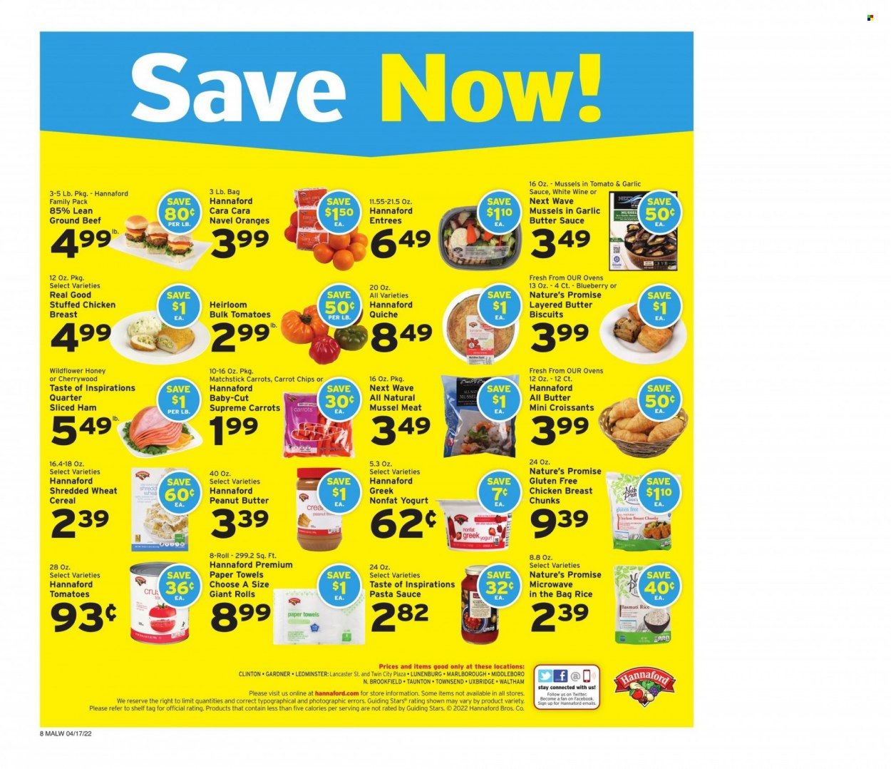 Hannaford (MA) Weekly Ad Flyer April 17 to April 24
