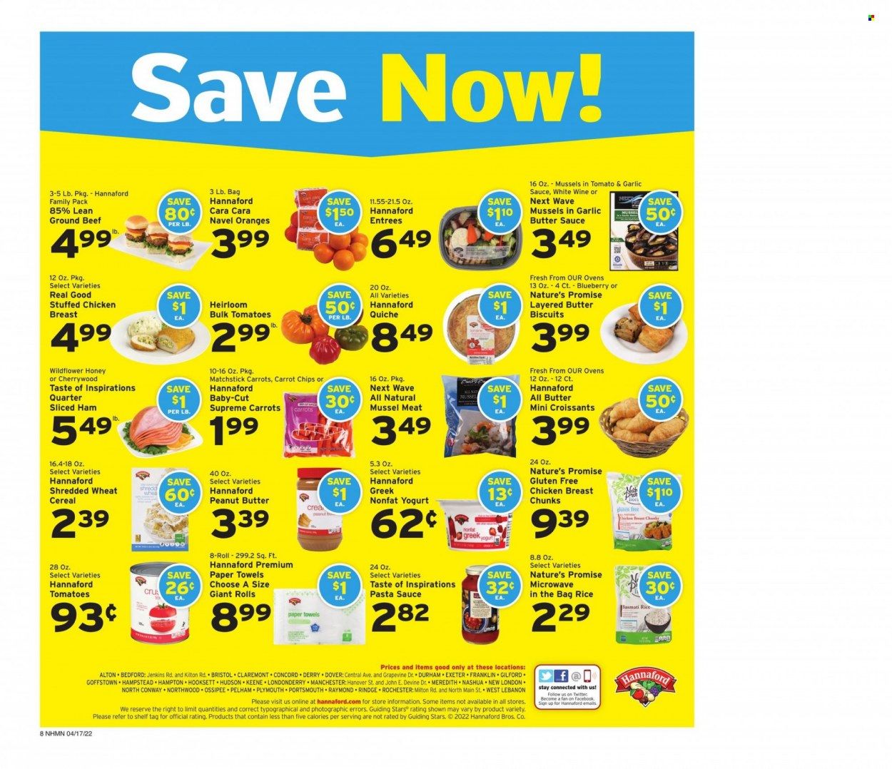 Hannaford (NH) Weekly Ad Flyer April 17 to April 24