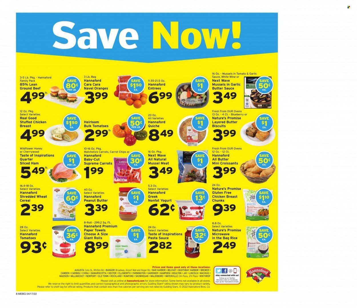 Hannaford (ME) Weekly Ad Flyer April 17 to April 24