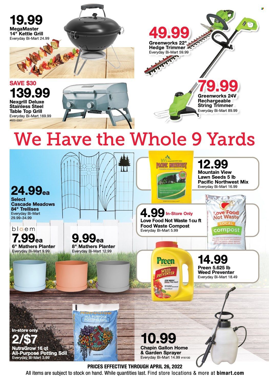 Bi-Mart (ID, OR, WA) Weekly Ad Flyer April 17 to April 24