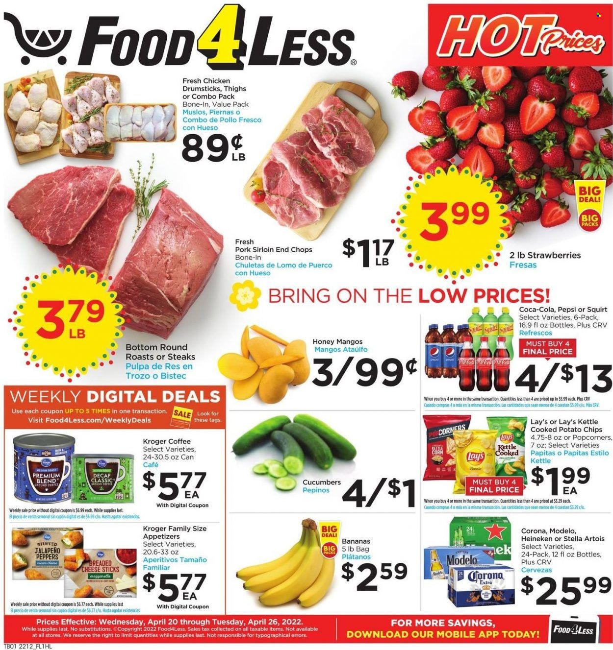 Food 4 Less (CA) Weekly Ad Flyer April 19 to April 26