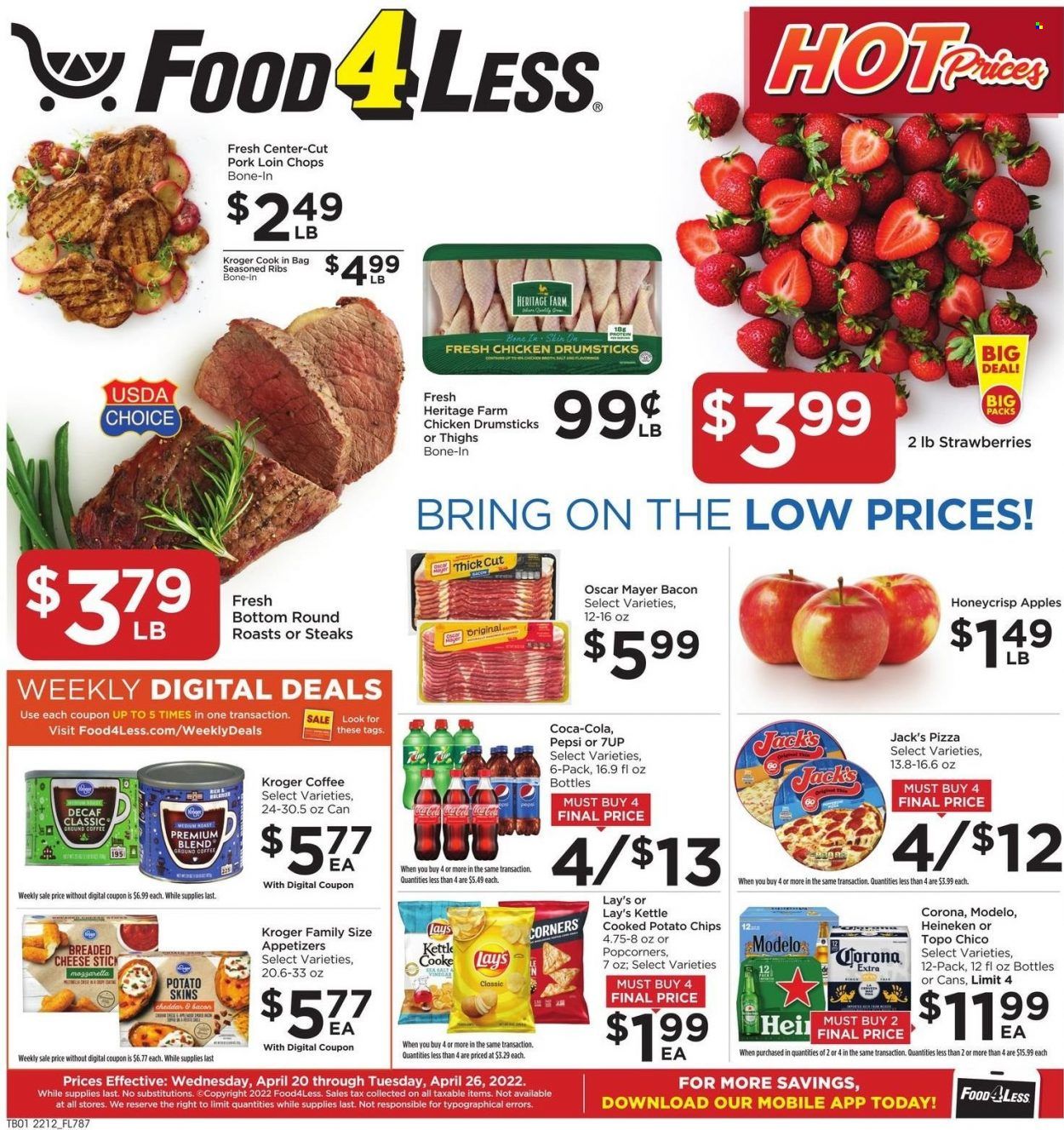 Food 4 Less (IN) Weekly Ad Flyer April 19 to April 26