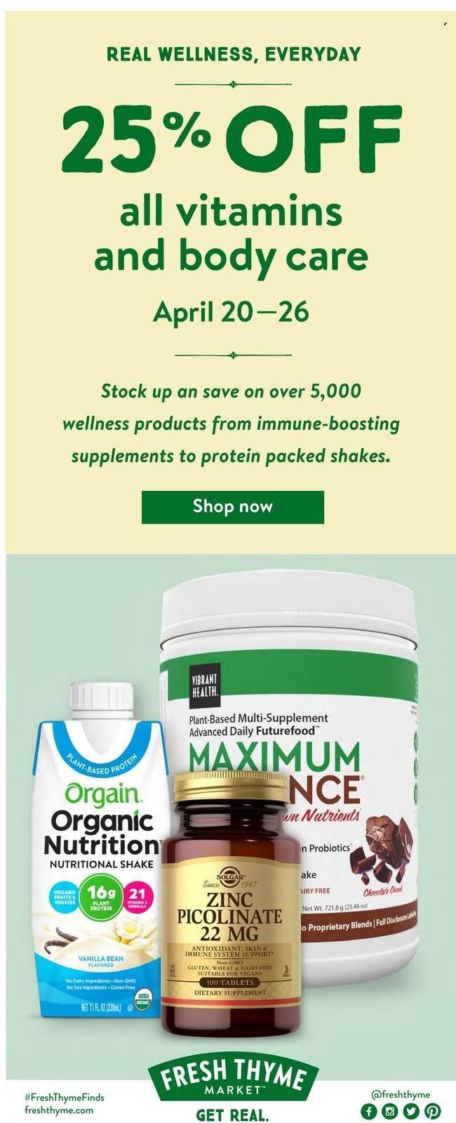 Fresh Thyme Weekly Ad Flyer April 19 to April 26