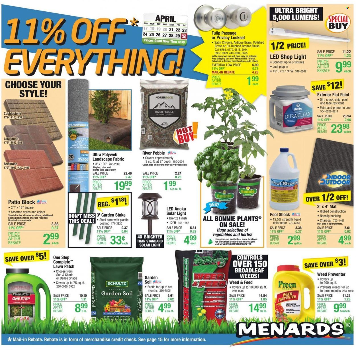 Menards Weekly Ad Flyer April 20 to April 27