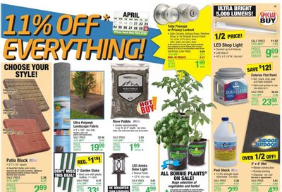Menards Weekly Ad Flyer April 20 to April 27