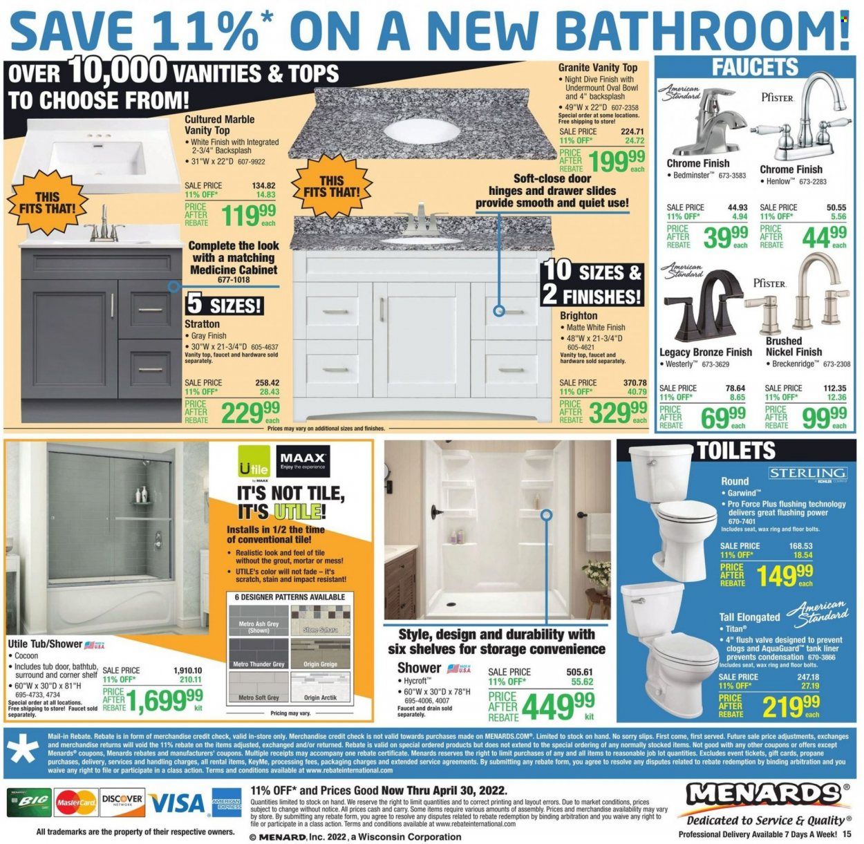 Menards Weekly Ad Flyer April 20 to April 27