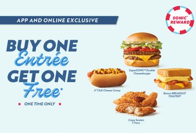 Rewards Members Can Buy 1 Entree and Get 1 Free for a Limited Time at Sonic with Online or In-app Orders