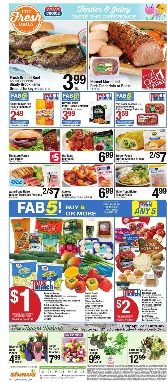 Shaw’s (MA, ME, NH, RI, VT) Weekly Ad Flyer April 21 to April 28