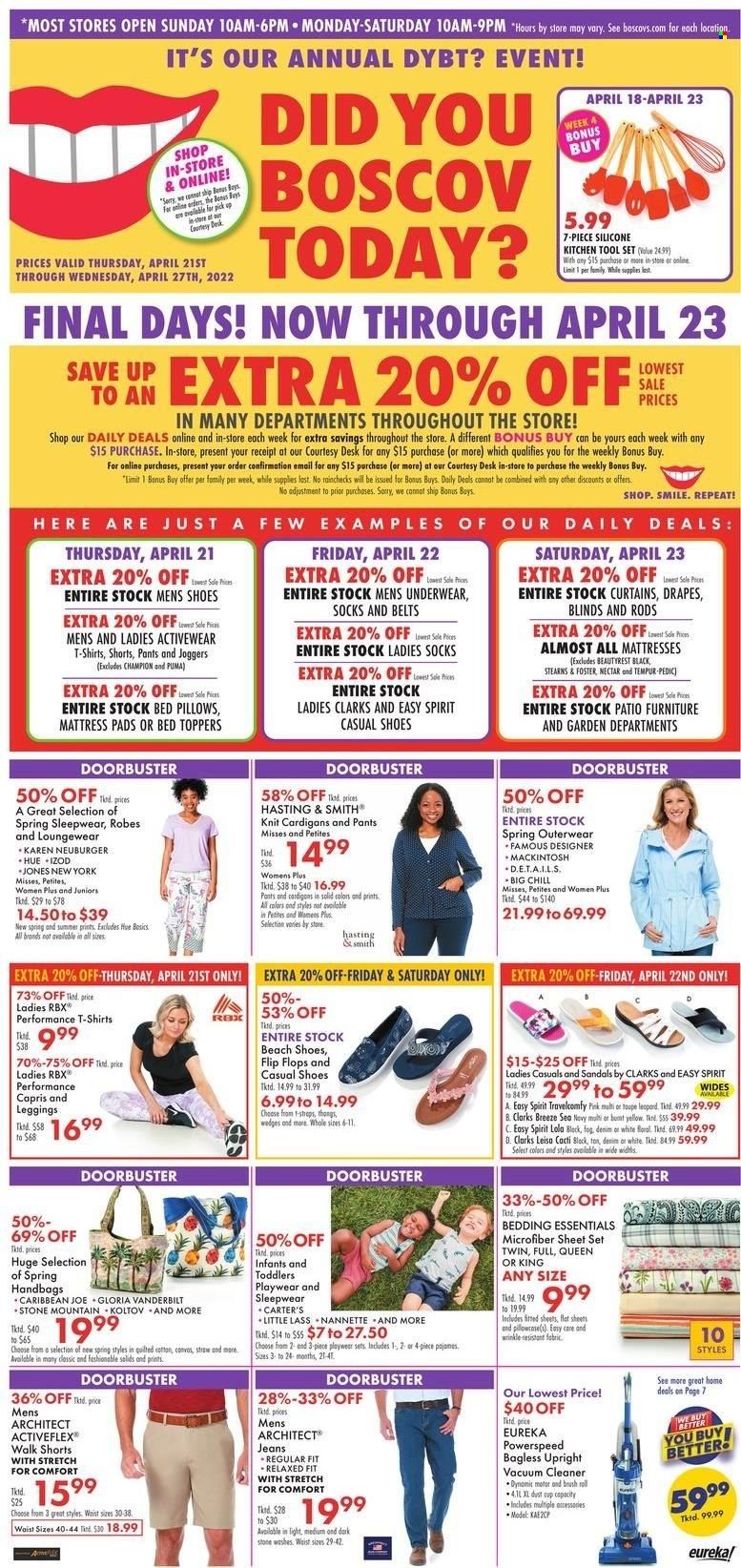 Boscov's (CT, DE, MD, NJ, NY, PA) Weekly Ad Flyer April 21 to April 28