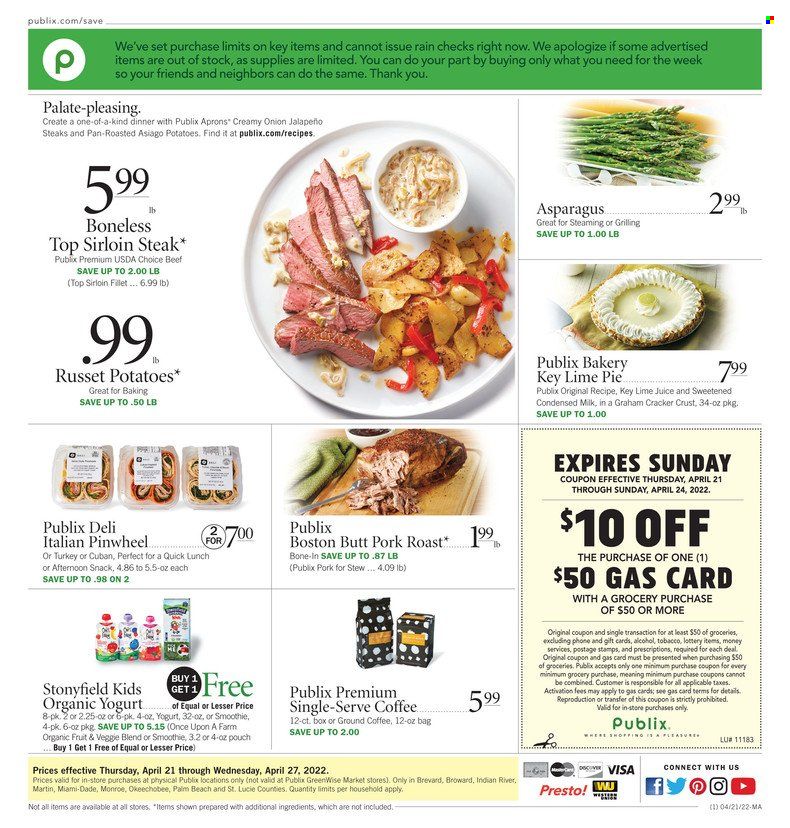 Publix (AL, FL, GA, NC, SC, TN) Weekly Ad Flyer April 21 to April 28