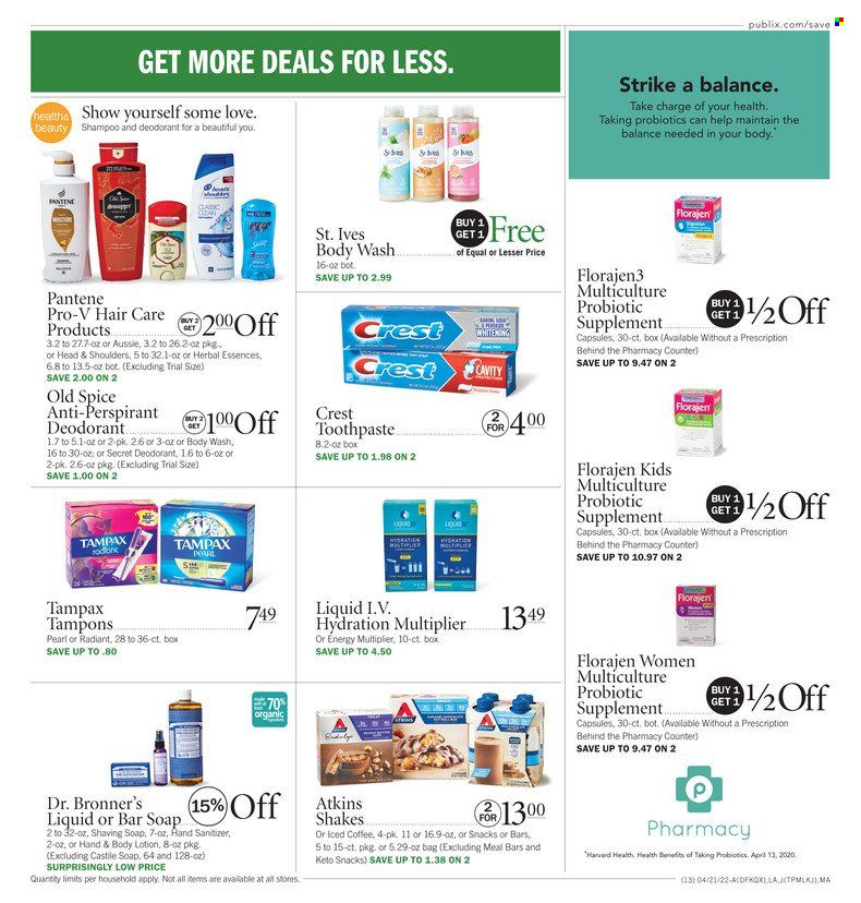 Publix (AL, FL, GA, NC, SC, TN) Weekly Ad Flyer April 21 to April 28