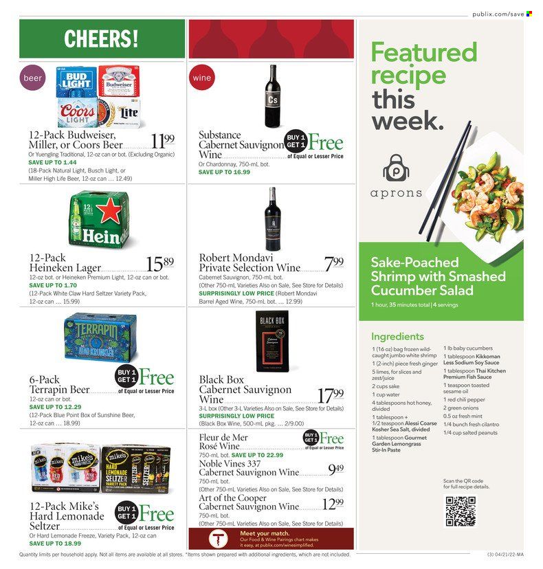 Publix (AL, FL, GA, NC, SC, TN) Weekly Ad Flyer April 21 to April 28