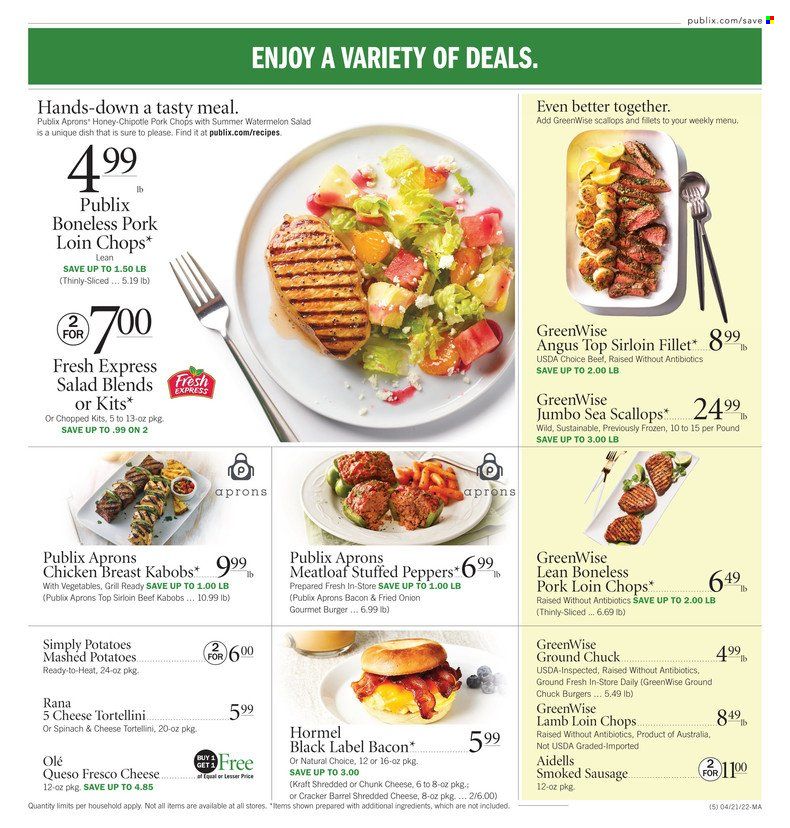 Publix (AL, FL, GA, NC, SC, TN) Weekly Ad Flyer April 21 to April 28