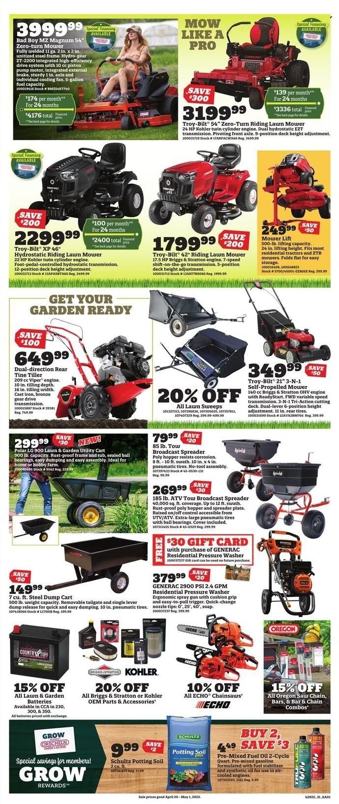 Orscheln Farm and Home (IA, IN, KS, MO, NE, OK) Weekly Ad Flyer April 21 to April 28