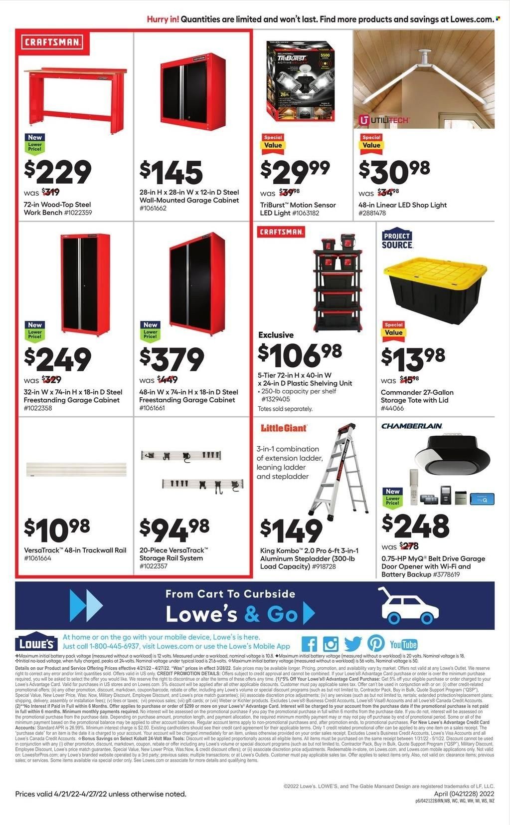 Lowe's Weekly Ad Flyer April 21 to April 28
