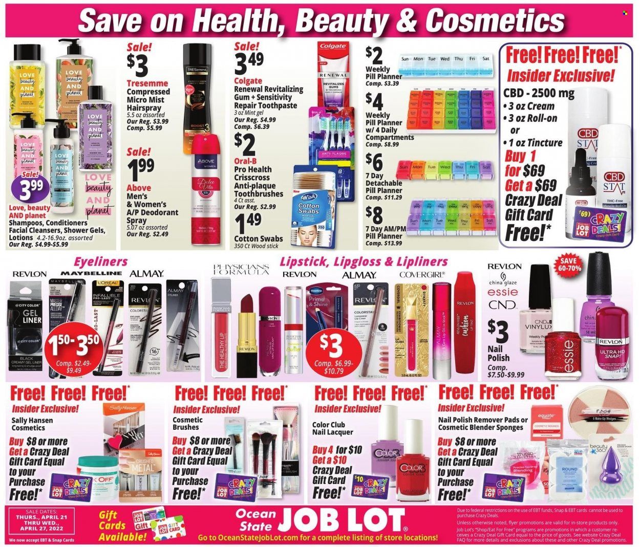 Ocean State Job Lot (CT, MA, ME, NH, NJ, NY, RI) Weekly Ad Flyer April 21 to April 28