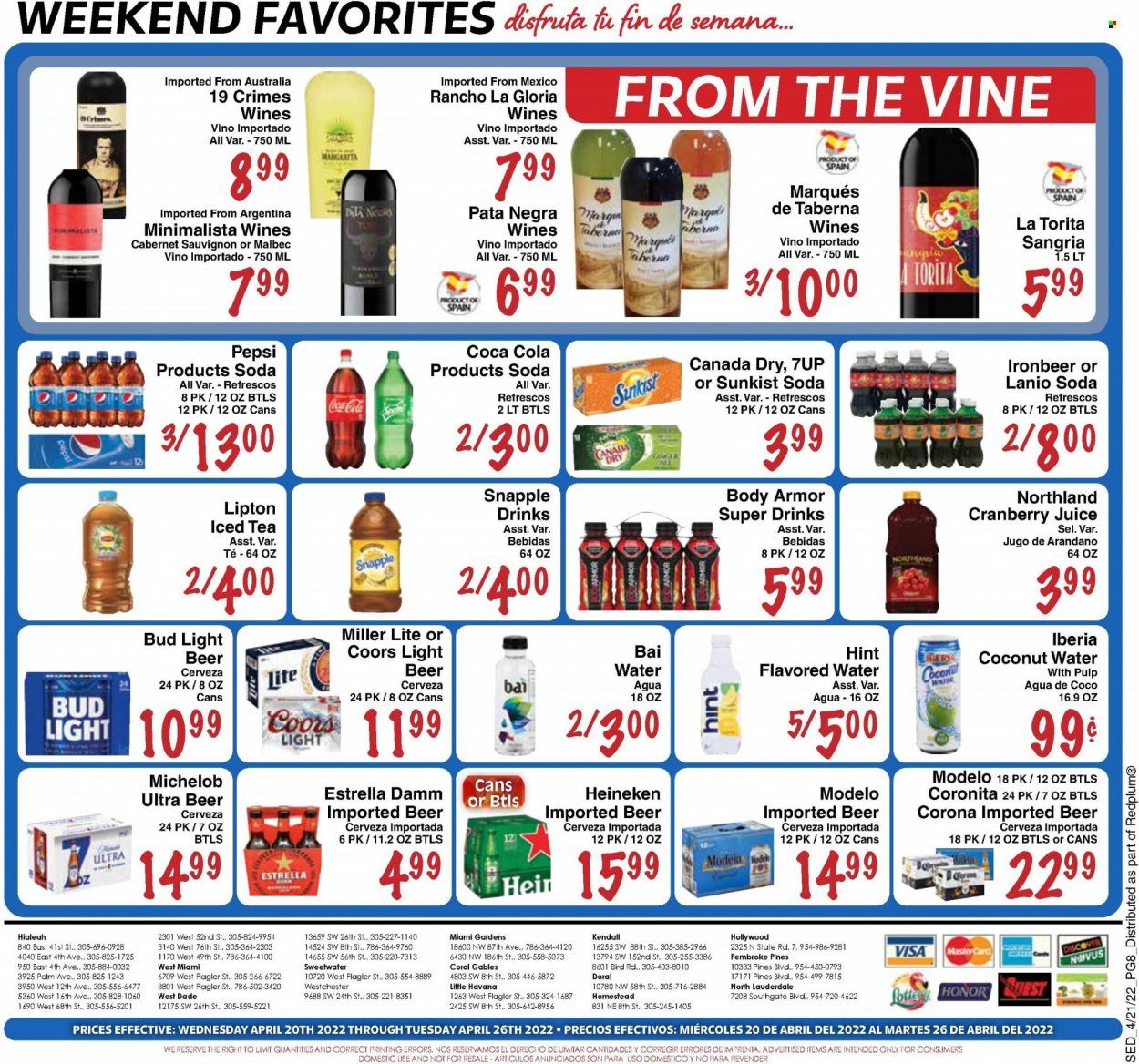 Sedano's (FL) Weekly Ad Flyer April 21 to April 28